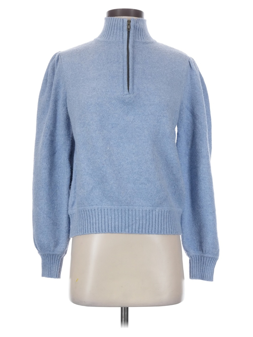 Used Women’s Universal Thread Light Blue Cowl-Neck Half-Zip Sweater Size Large